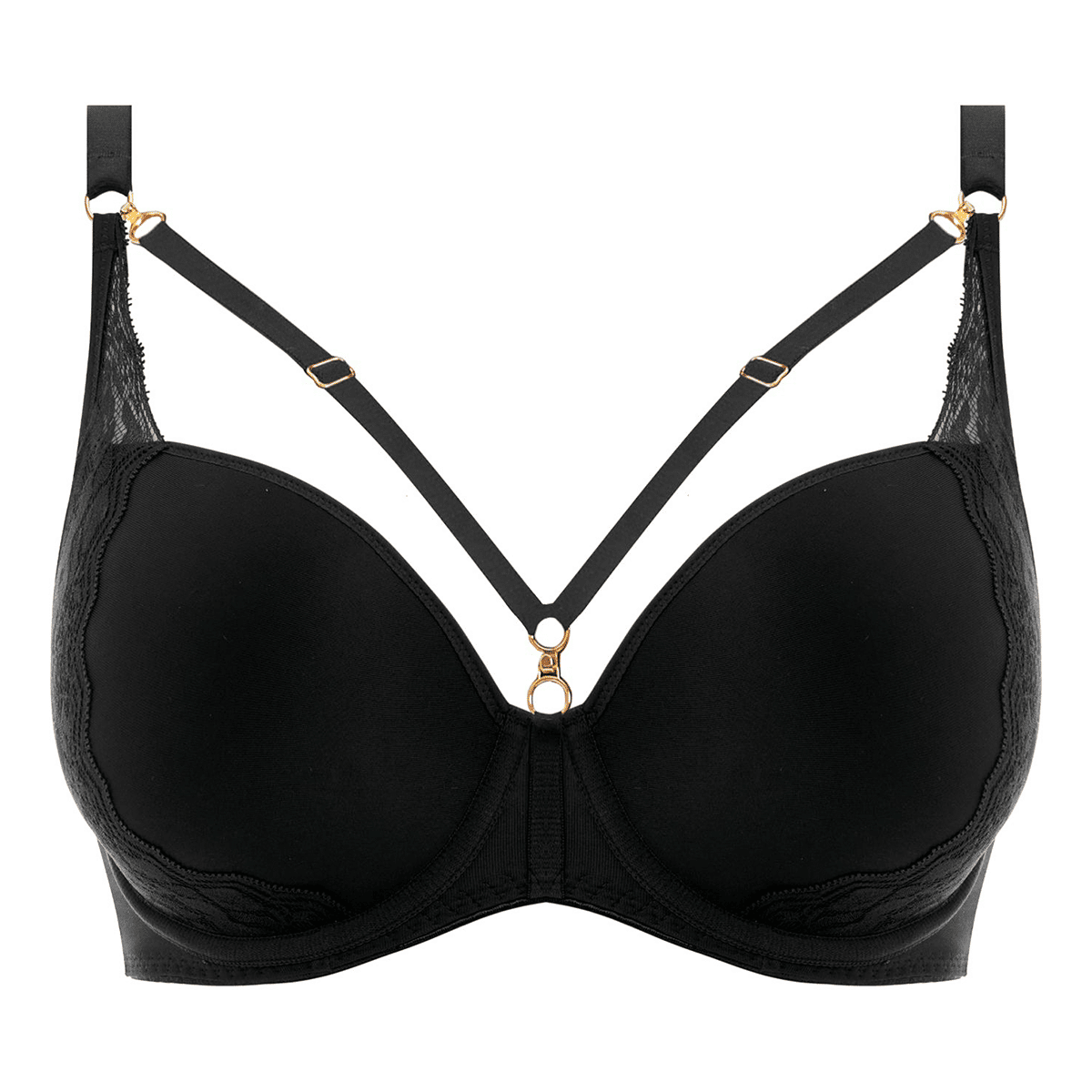Årligt Lære Med vilje Freya Temptress Plunge BH Aa400131 Blk Sort, Størrelse: 85F, Farve: Sort,  Dame - Sexet Undertøj